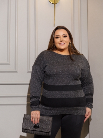 Blusa Dec.Canoa Listras – Ref. B24823