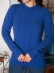 Blusa Trança Central Mousse – Ref. B24893 - Azul Bic