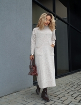 Vestido Oversized Mousse – Ref. B25932 - Natural