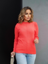 Blusa Canelada Links – Ref. B24851 - Coral