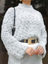 Cropped Ampla Angora – Ref. B24802 - Branco/Branco