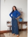 Blusa Trança Central Mousse – Ref. B24893 - Azul Bic