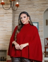 Poncho Casulo – Ref.  C23109 - Vermelho