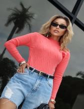 Blusa Aran Manga Canelada – Ref. B25988 - Chiclete