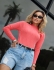 Blusa Aran Manga Canelada – Ref. B25988 - Chiclete