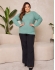 Blusa Plus Careca Losango – Ref. B25925 - Verde